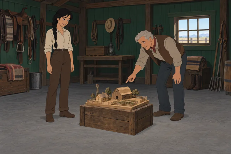 cuestionario sobre el taller muestra una granja.