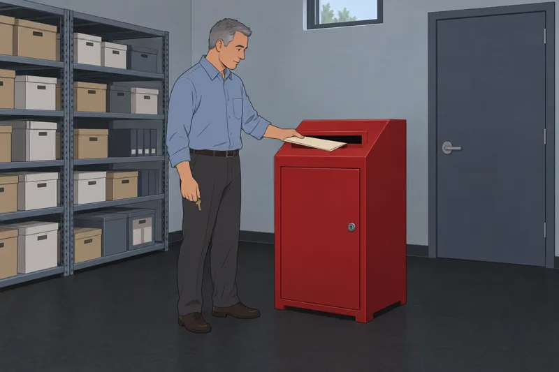 Office Desk Quiz shows secure document handling.