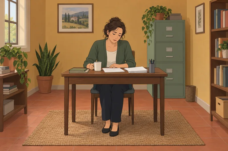Oldenburg Burnout Inventory shows a tired office.