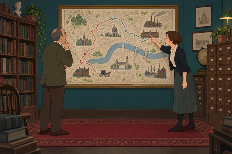 Oliver Quiz maps characters and turning points.