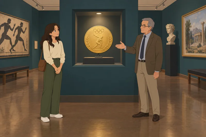 trivia sobre los Juegos Olímpicos presenta una medalla.