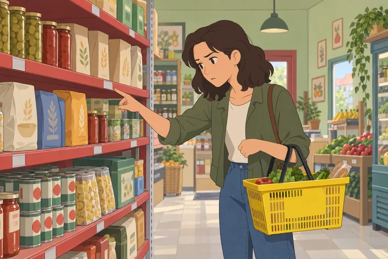Ordinary Quiz compares a blank shelf price label.