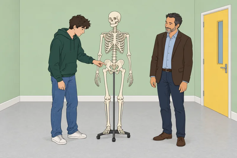 El cuestionario sobre los órganos muestra anatomía.