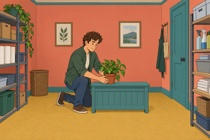 Organizational Commitment Questionnaire: employee tends a plant.