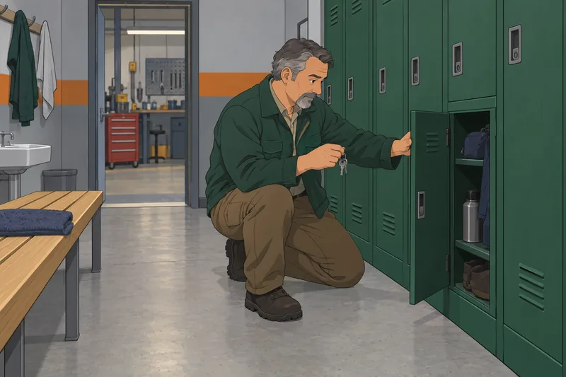 Organizational Commitment Scale: worker checks keys.