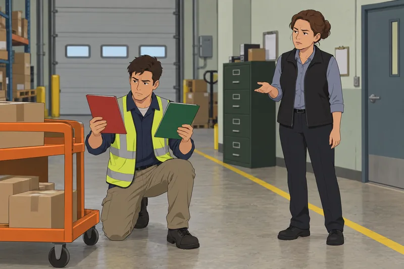 Organizational Cynicism Scale: worker compares conflicting folders.