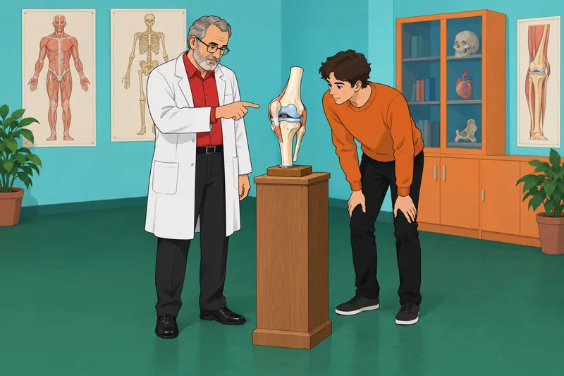 Orthopedic Quiz shows a joint-model lesson.