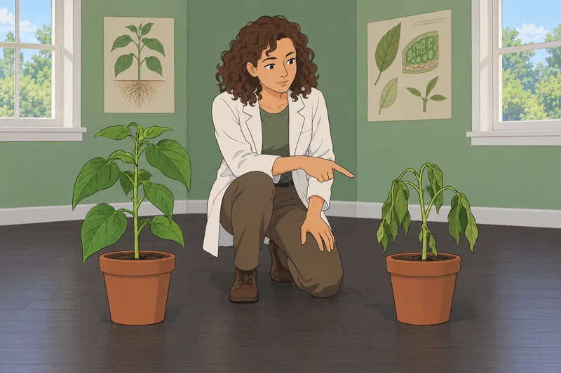 Osmosis Quiz shows contrasting plant turgor.