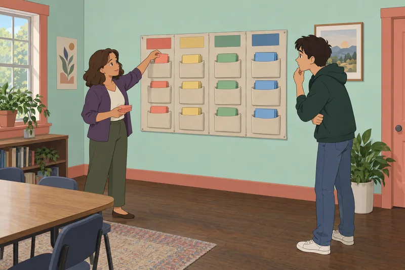 Our Survey Said guides a classroom card-sorting lesson.