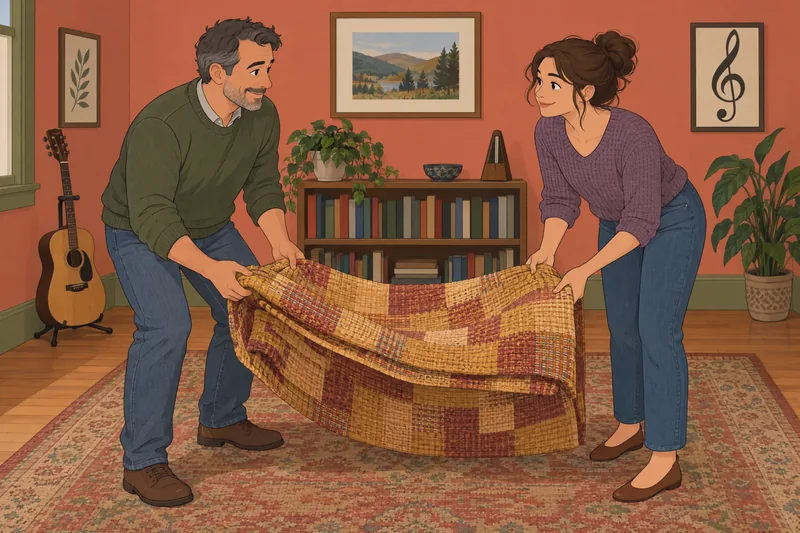 Oxford Happiness Questionnaire during shared quilt folding.