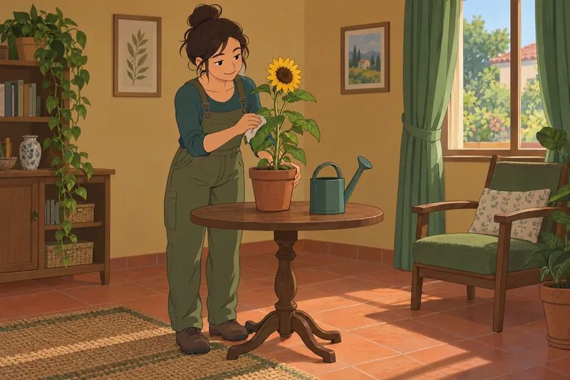 cuestionario de felicidad junto al girasol.
