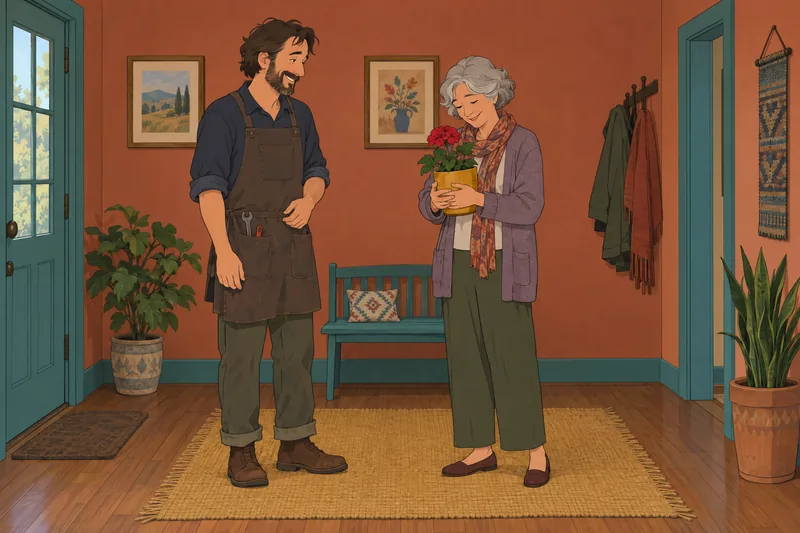 El cuestionario de felicidad y una bienvenida cálida.