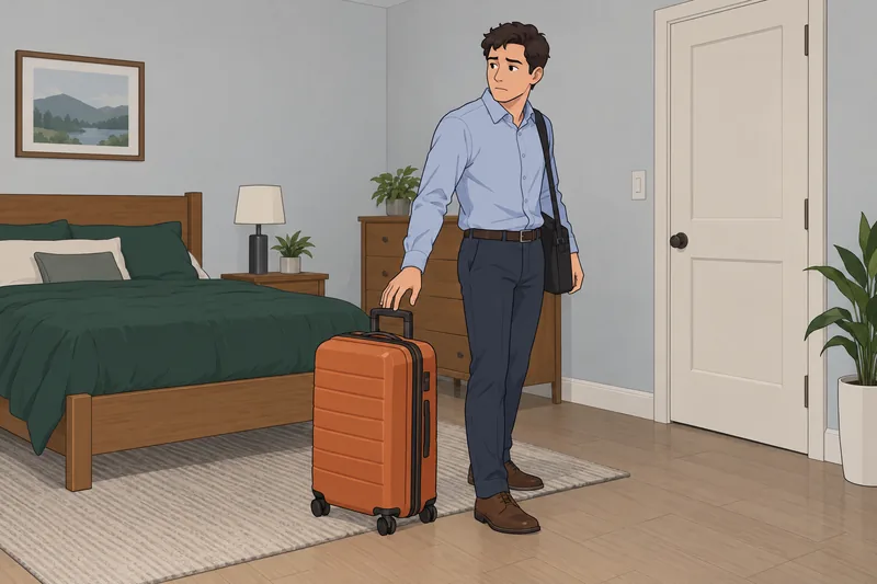 Panic Disorder Test shows hesitation before departure.