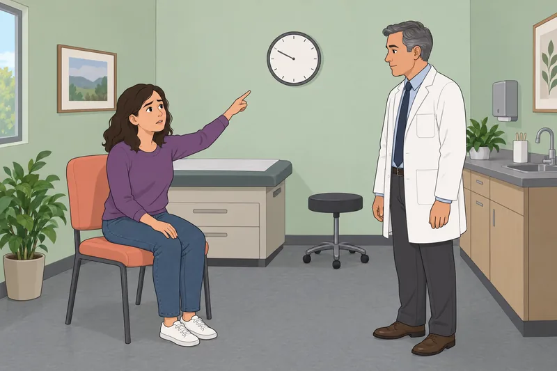 Panic Disorder Test shows a clinic discussion.