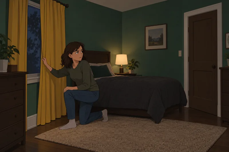 Paranoia Scale (PS) follows a cautious bedroom check.