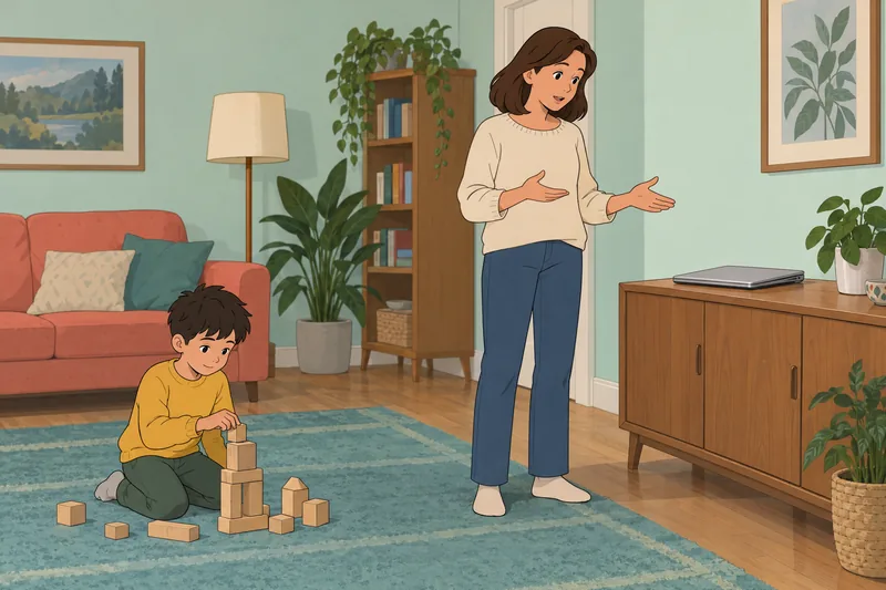 Parental Mediation Questionnaire: Mother explains laptop limits.