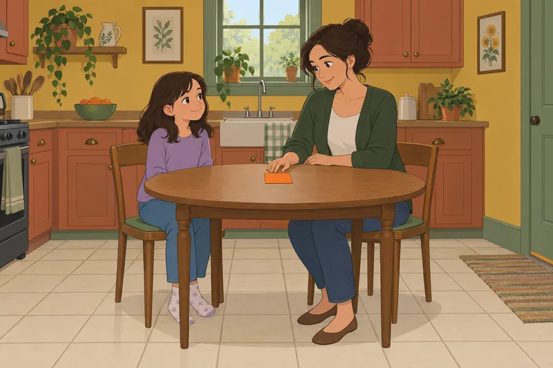 Una escena de funcionamiento reflexivo parental en familia.