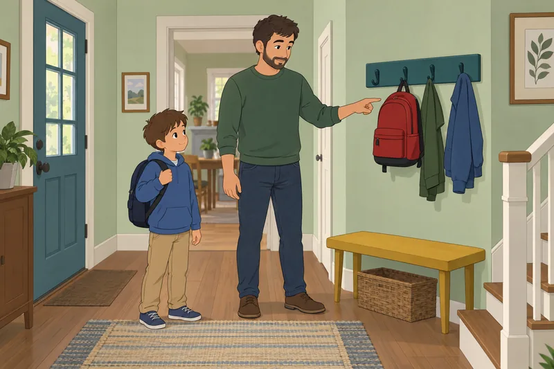 Parenting Style Quiz shows a calm routine.