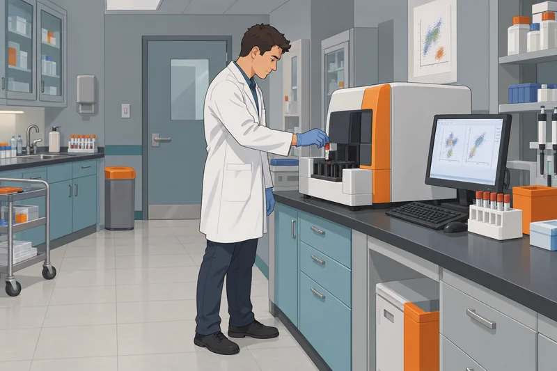 Paroxysmal Nocturnal Hemoglobinuria testing uses a flow analyzer.