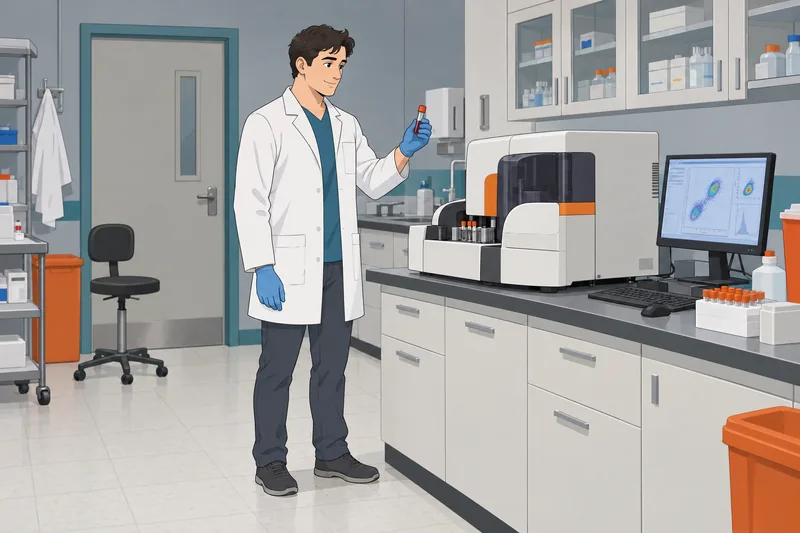 El cuestionario sobre hemoglobinuria orienta el análisis.