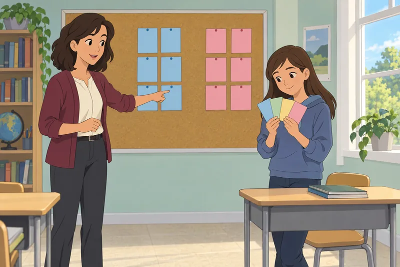 Parts of Speech review fills a classroom.