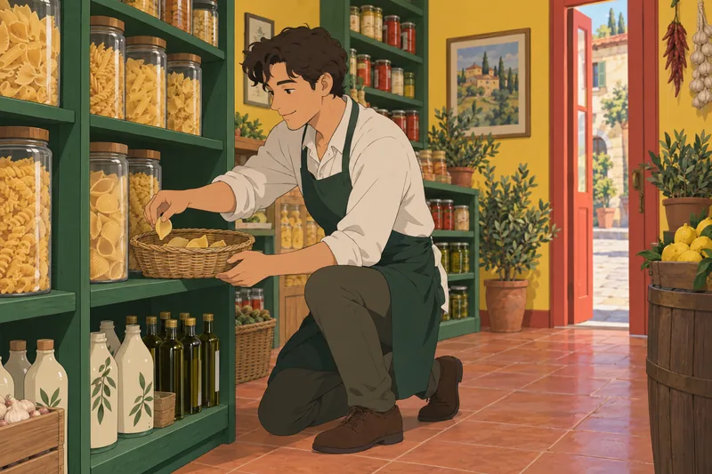Quiz sobre pasta muestra formas secas ordenadas.