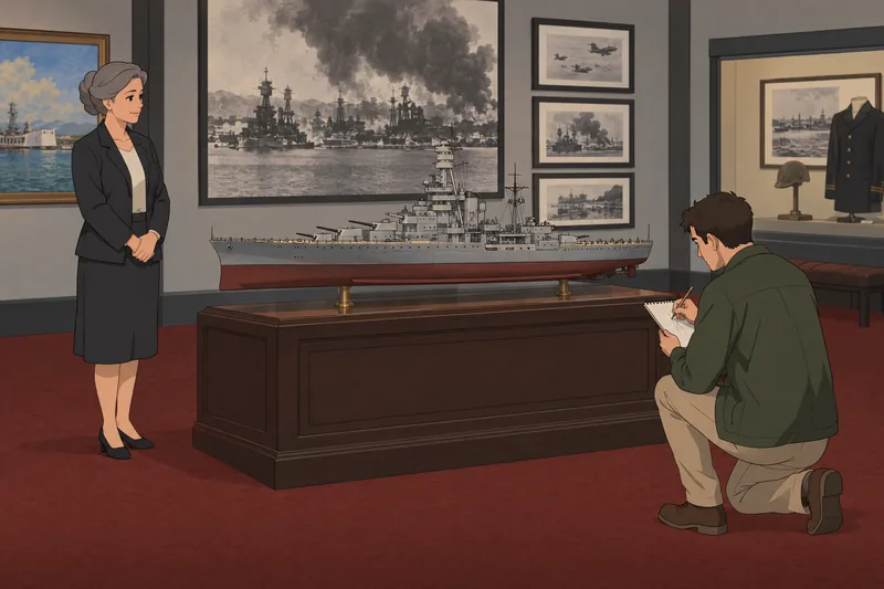 El cuestionario sobre Pearl presenta un modelo naval.