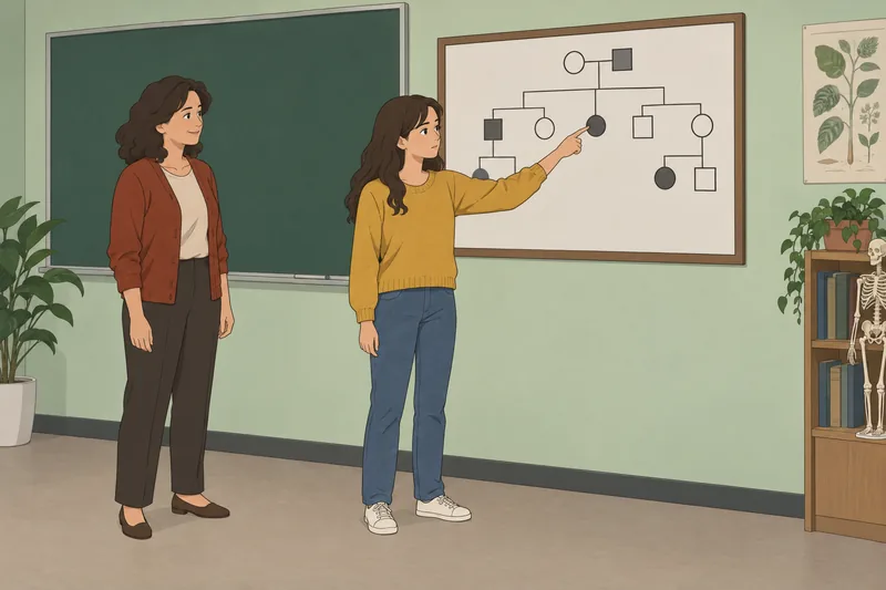 El cuestionario sobre heredogramas muestra vínculos familiares.