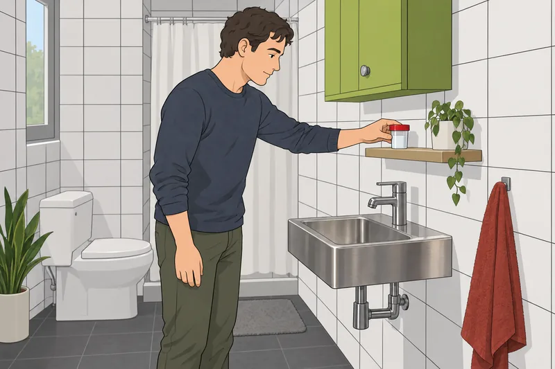 El test «cuestionario sobre la» muestra un recipiente.