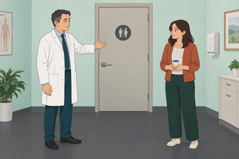 Pee Scenario Quiz shows a clinic decision.