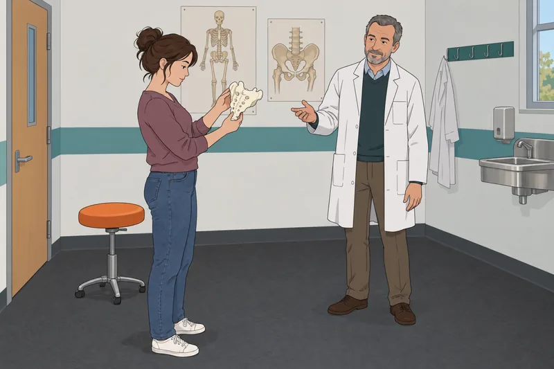 El cuestionario de identificación muestra un sacro.