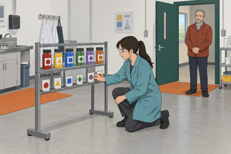 Periodic Table Quiz shows a learner checking vials.