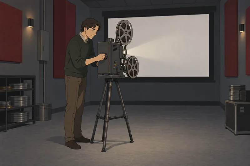 Perks of Being frames a projector-room recall moment.