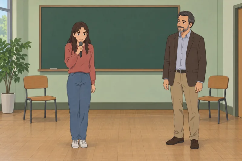 Student Trait Anxiety shapes a classroom presentation.