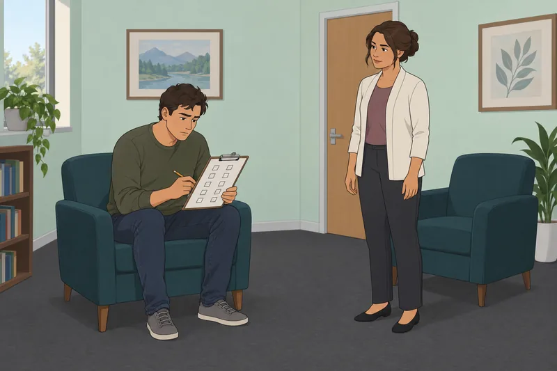 Crisis Personality Profile appears in a clinic.