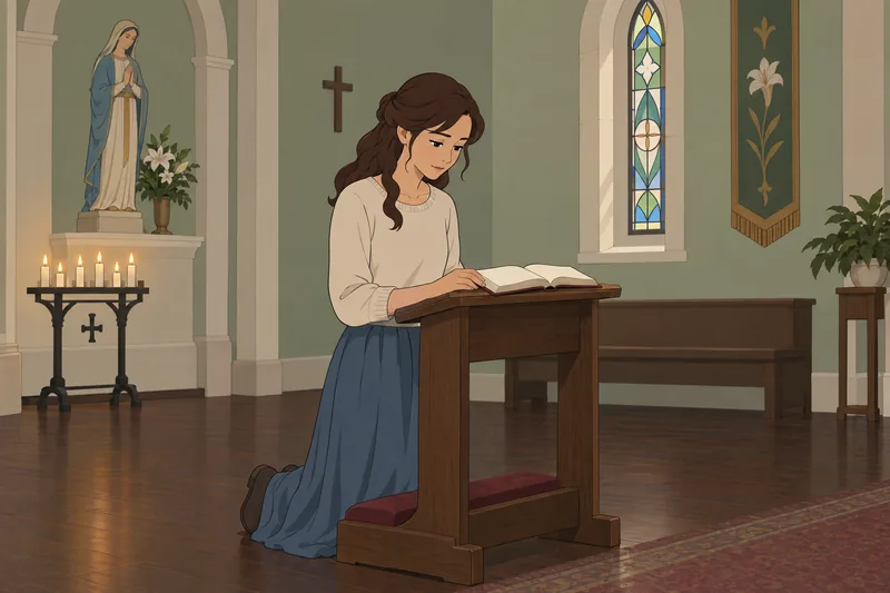 Personal Religiosity Scale shows quiet prayerful reflection.