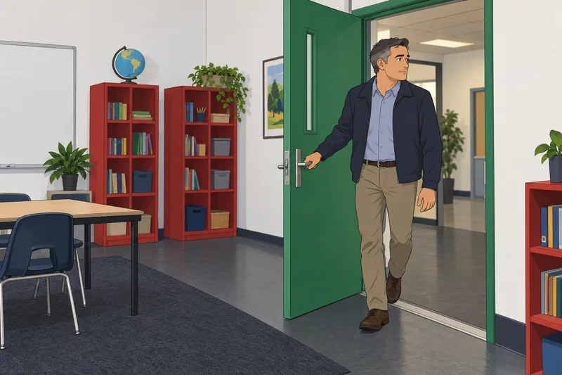 Personality Dynamism Questionnaire: learner crosses a new doorway.