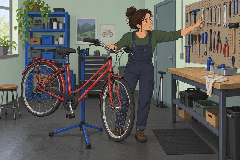 Personality Dynamism Questionnaire: apprentice tests a bicycle adjustment.