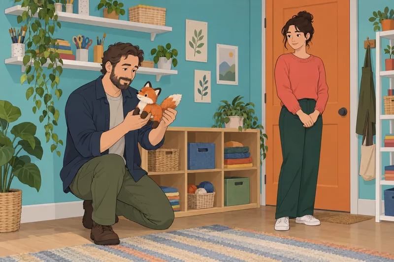 Pet Play Quiz follows a plush fox.