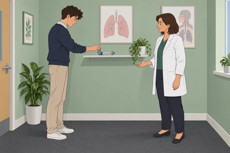 cuestionario sobre farmacología aparece en práctica inhalatoria.