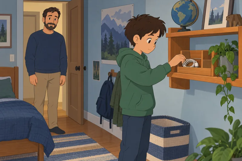 «cuestionario ¿Listo para» muestra un cable ordenado.