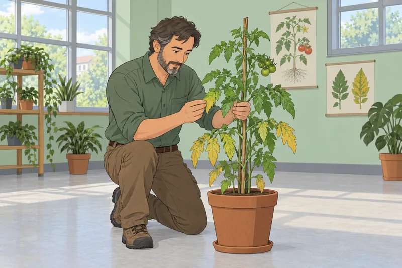 El cuestionario sobre nutrición aparece entre plantas.