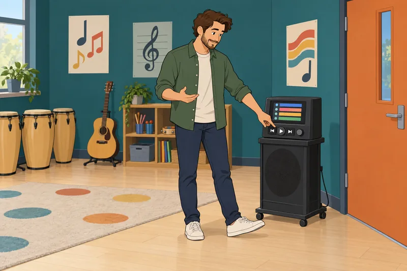 El cuestionario sobre playlists muestra controles ajustados.