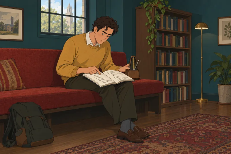 Poetry Terms Quiz: A reader studies poetic meter.