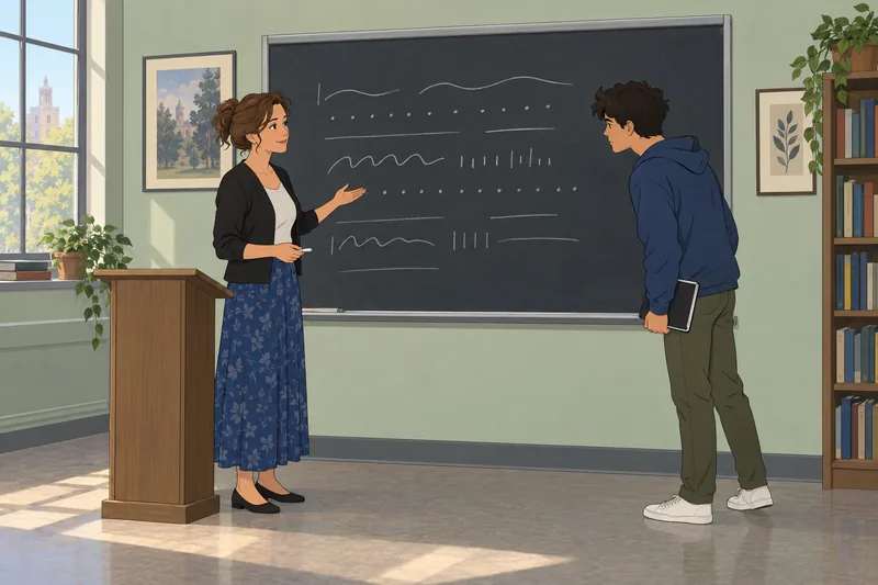 cuestionario sobre términos: docente explica el ritmo.