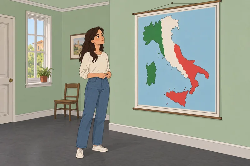 Quiz sin sentido muestra una aprendiz ante Italia.