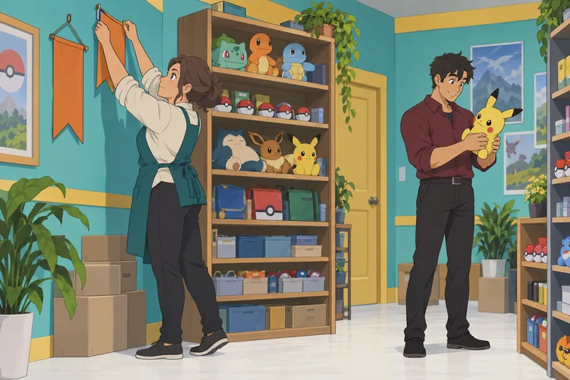 Pokemon Partner Quiz: trainer tests a companion charm.