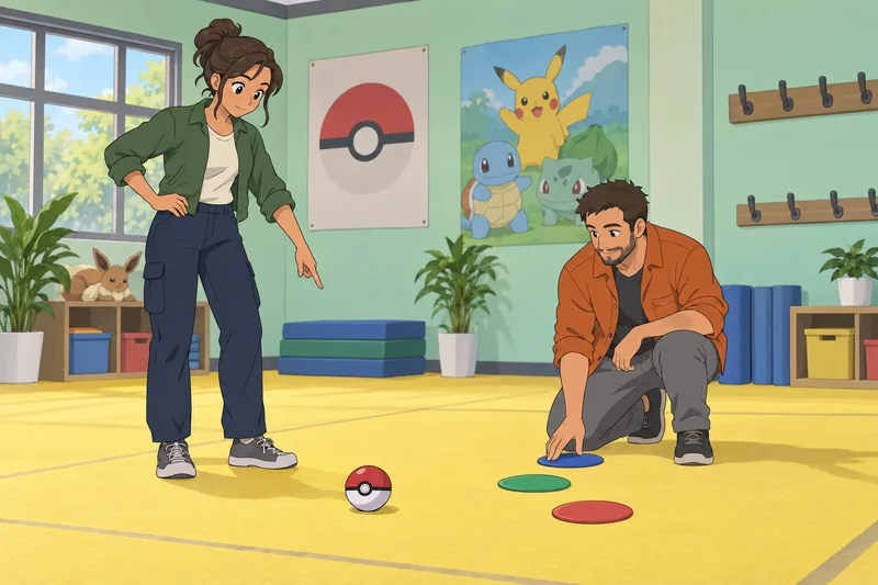 Pokemon Partner Quiz: trainer selects a Poké Ball.