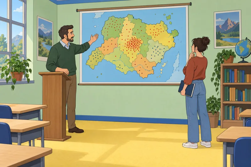 Population Quiz shows a population map lesson.