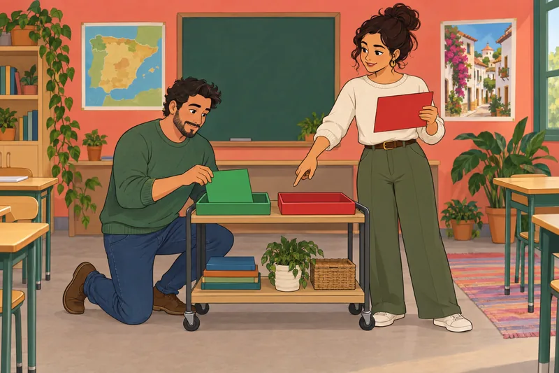 Por and Para appears in a classroom exercise.